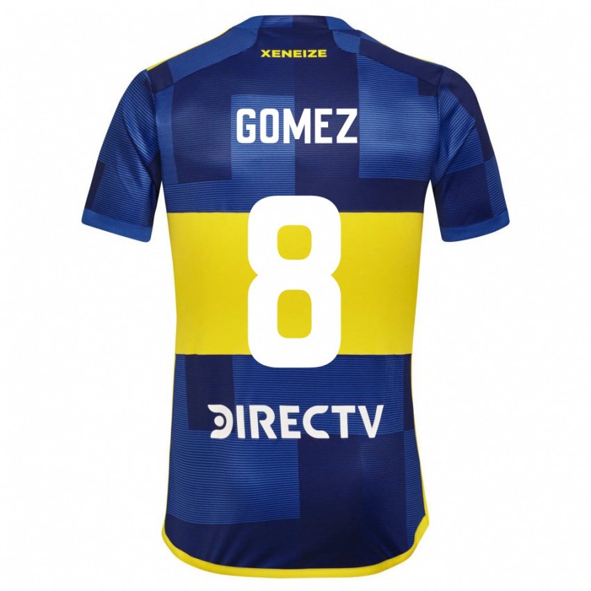 Børn Camila Gomez Ares #8 Blå Gul Hjemmebane Spillertrøjer 2024/25 Trøje T-Shirt