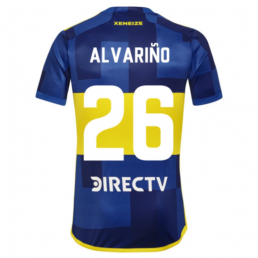 Børn Alexis Alvariño #26 Blå Gul Hjemmebane Spillertrøjer 2024/25 Trøje T-Shirt