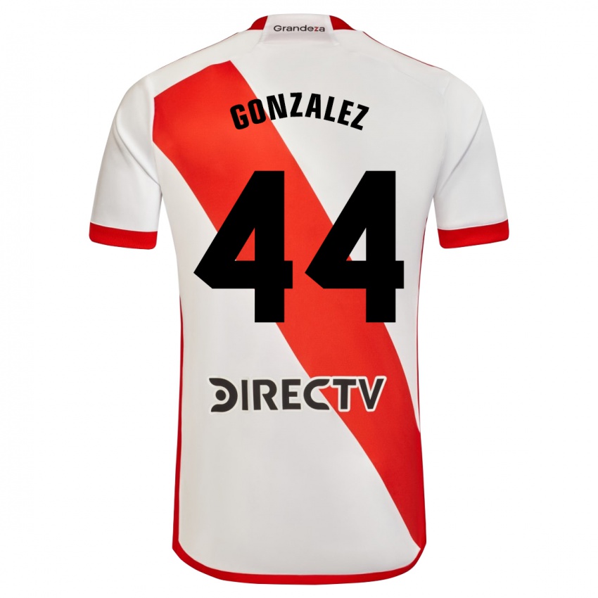 Børn Alexis González #44 Hvid Rød Hjemmebane Spillertrøjer 2024/25 Trøje T-Shirt