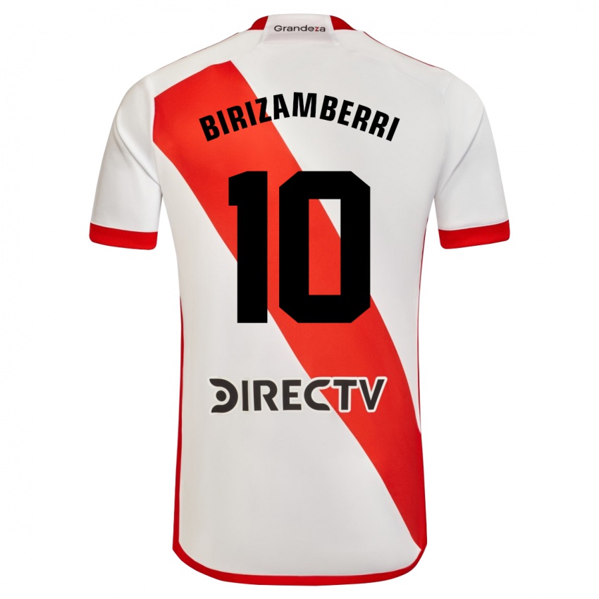 Børn María Carolina Birizamberri Rivero #10 Hvid Rød Hjemmebane Spillertrøjer 2024/25 Trøje T-Shirt