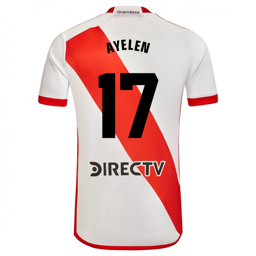 Børn Stephanie Ayelén Melgarejo #17 Hvid Rød Hjemmebane Spillertrøjer 2024/25 Trøje T-Shirt