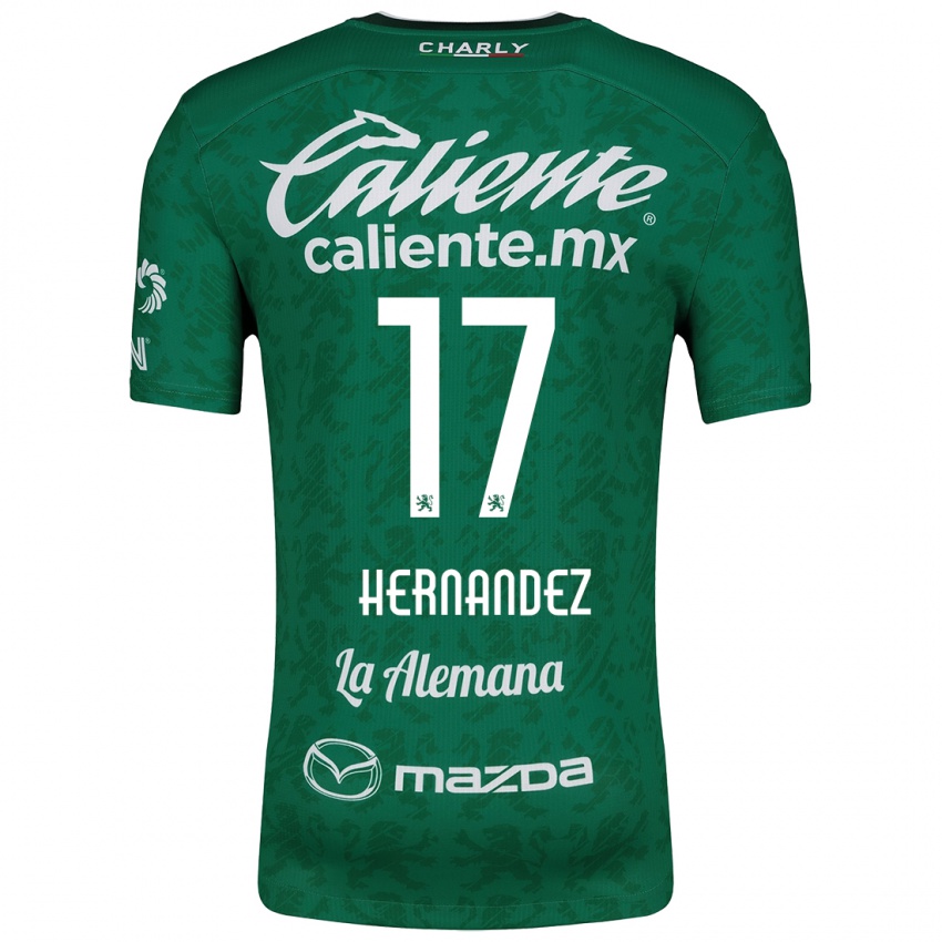 Børn Daniel Hernández #17 Grøn Hvid Hjemmebane Spillertrøjer 2024/25 Trøje T-Shirt