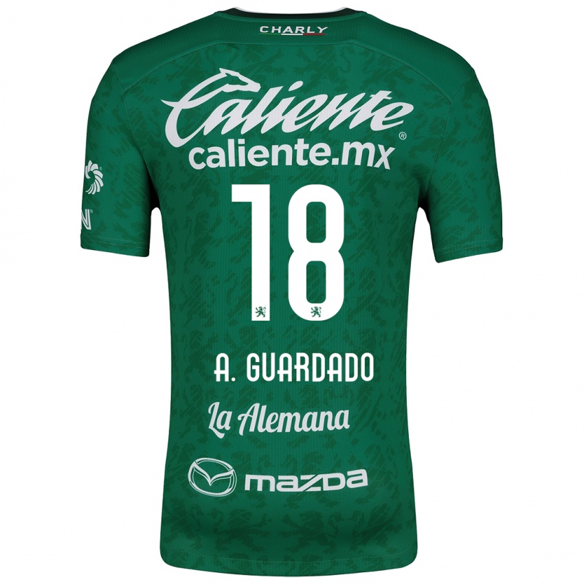 Børn Andrés Guardado #18 Grøn Hvid Hjemmebane Spillertrøjer 2024/25 Trøje T-Shirt