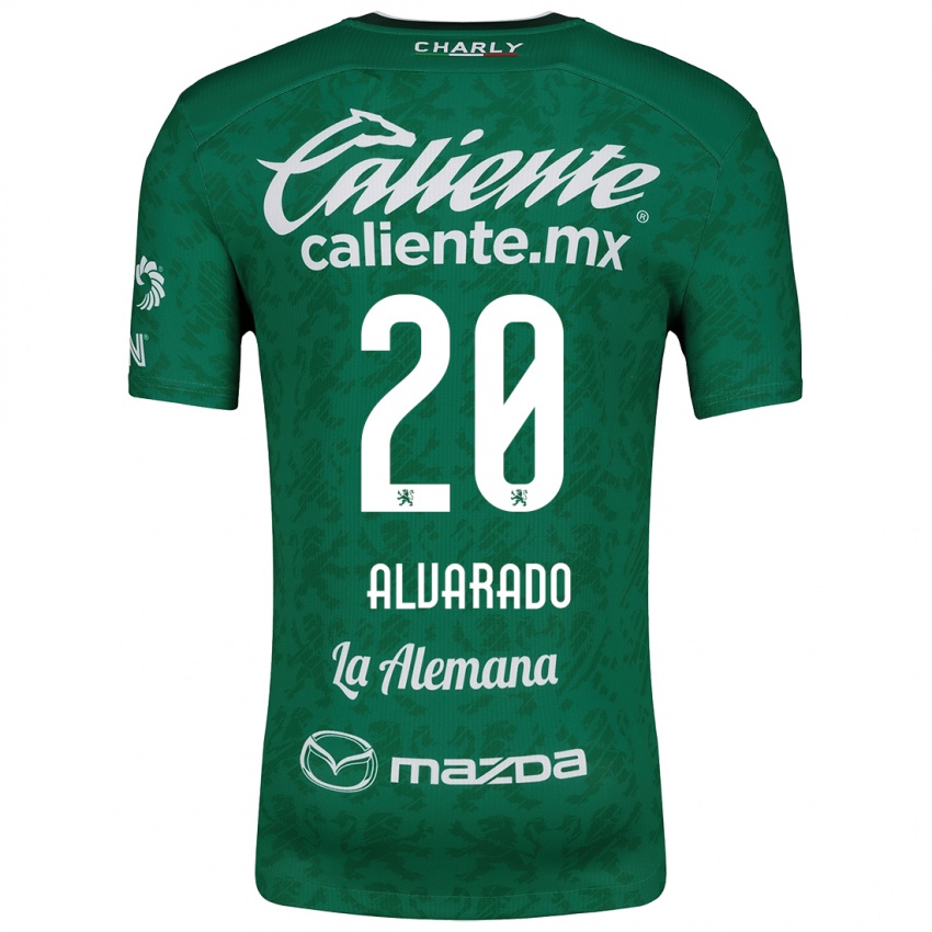 Børn Alfonso Alvarado #20 Grøn Hvid Hjemmebane Spillertrøjer 2024/25 Trøje T-Shirt