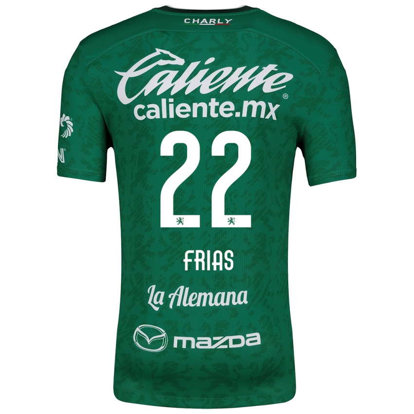 Børn Adonis Frías #22 Grøn Hvid Hjemmebane Spillertrøjer 2024/25 Trøje T-Shirt