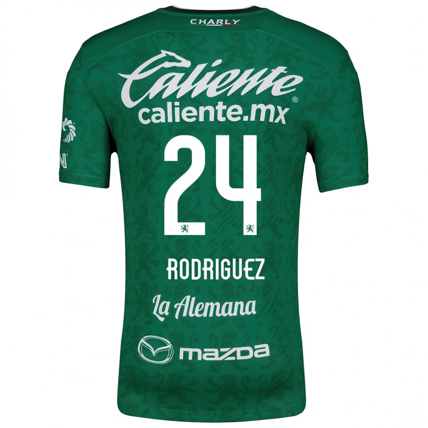 Børn Osvaldo Rodríguez #24 Grøn Hvid Hjemmebane Spillertrøjer 2024/25 Trøje T-Shirt