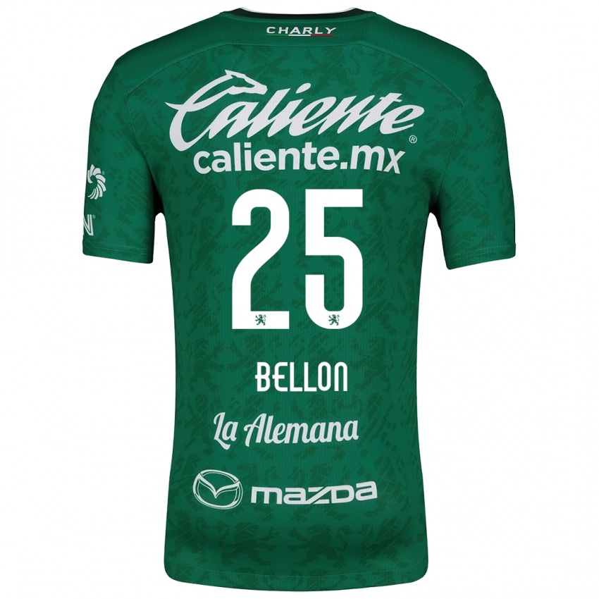 Børn Paul Bellón #25 Grøn Hvid Hjemmebane Spillertrøjer 2024/25 Trøje T-Shirt