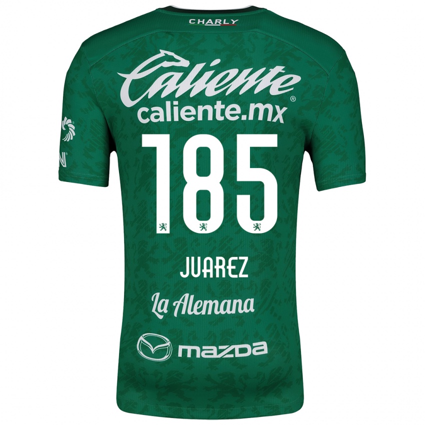 Børn Moisés Juárez #185 Grøn Hvid Hjemmebane Spillertrøjer 2024/25 Trøje T-Shirt