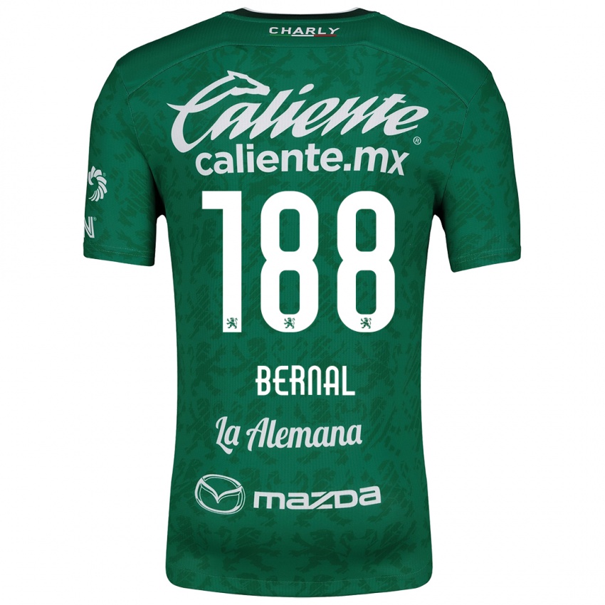 Børn Juan Bernal #188 Grøn Hvid Hjemmebane Spillertrøjer 2024/25 Trøje T-Shirt