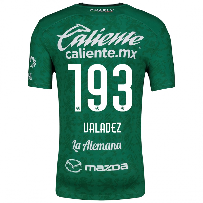 Børn Luis Valadez #193 Grøn Hvid Hjemmebane Spillertrøjer 2024/25 Trøje T-Shirt