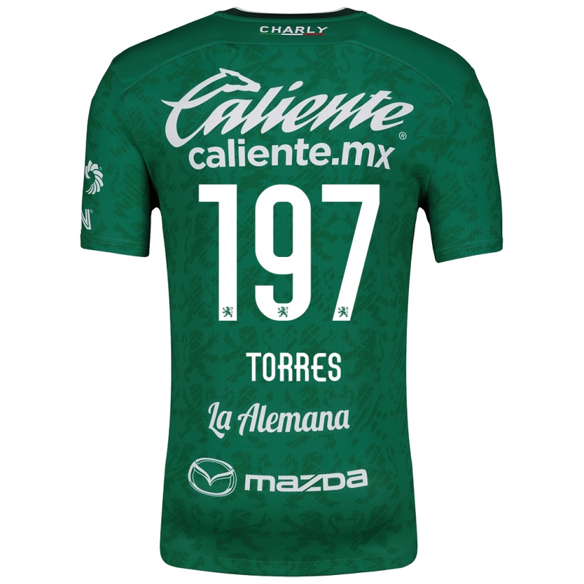 Børn Erick Torres #197 Grøn Hvid Hjemmebane Spillertrøjer 2024/25 Trøje T-Shirt