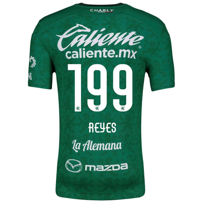 Børn Jonathan Reyes #199 Grøn Hvid Hjemmebane Spillertrøjer 2024/25 Trøje T-Shirt