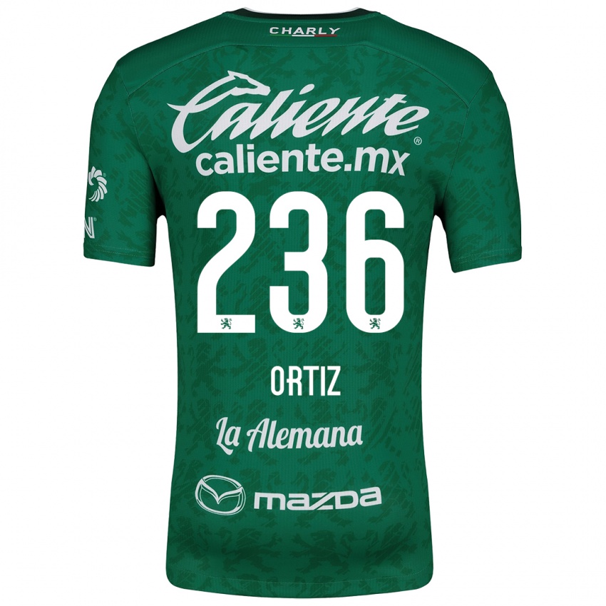 Børn Youssef Ortiz #236 Grøn Hvid Hjemmebane Spillertrøjer 2024/25 Trøje T-Shirt