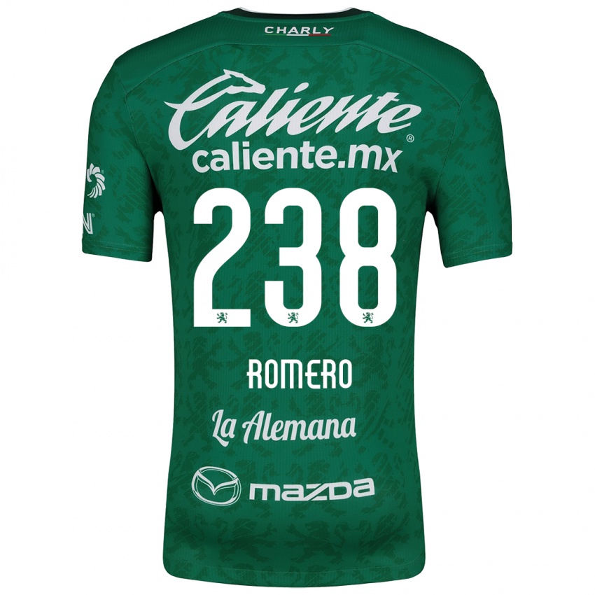 Børn Paulo Romero #238 Grøn Hvid Hjemmebane Spillertrøjer 2024/25 Trøje T-Shirt