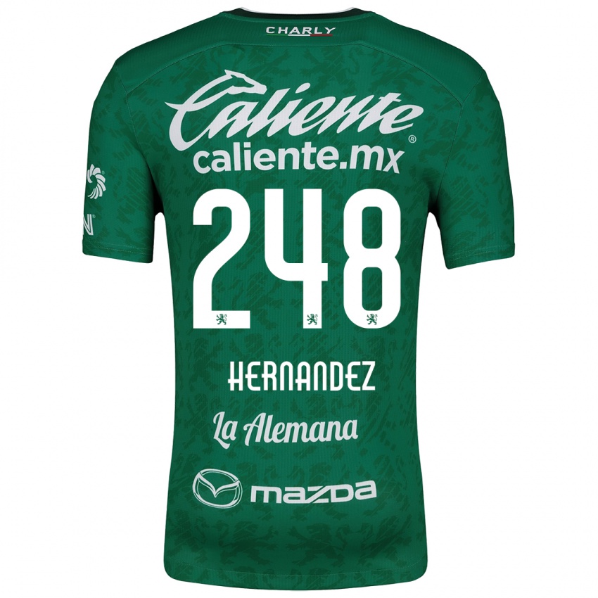 Børn Fernando Hernández #248 Grøn Hvid Hjemmebane Spillertrøjer 2024/25 Trøje T-Shirt