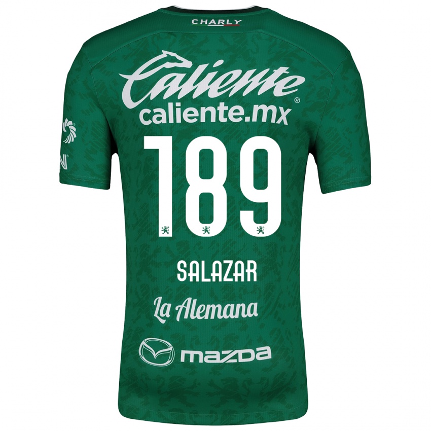 Børn José Salazar #189 Grøn Hvid Hjemmebane Spillertrøjer 2024/25 Trøje T-Shirt