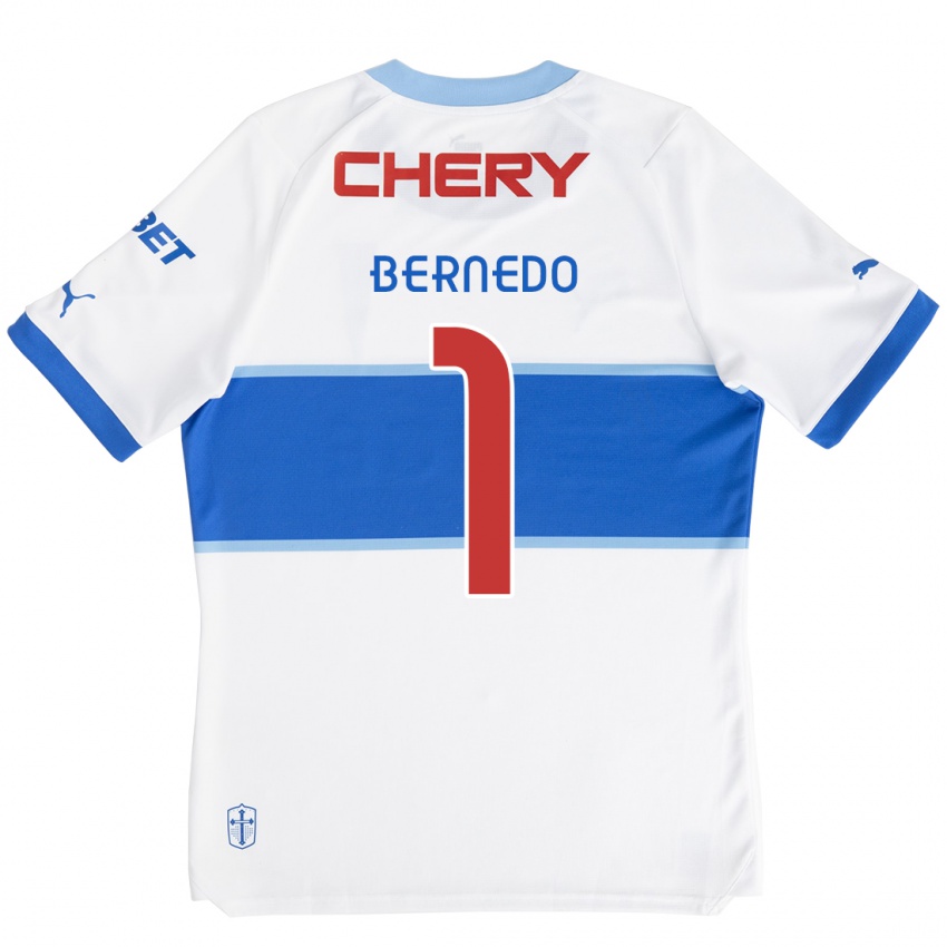 Børn Vicente Bernedo #1 Hvid Blå Hjemmebane Spillertrøjer 2024/25 Trøje T-Shirt