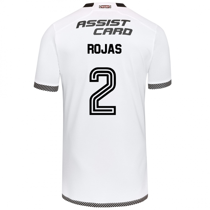 Børn Jeyson Rojas #2 Hvid Sort Hjemmebane Spillertrøjer 2024/25 Trøje T-Shirt