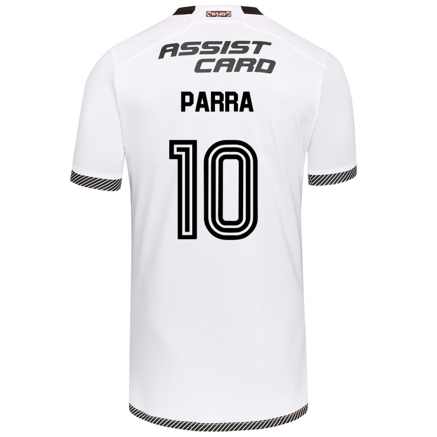 Børn Pablo Parra #10 Hvid Sort Hjemmebane Spillertrøjer 2024/25 Trøje T-Shirt