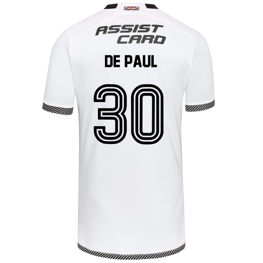 Børn Fernando De Paul #30 Hvid Sort Hjemmebane Spillertrøjer 2024/25 Trøje T-Shirt