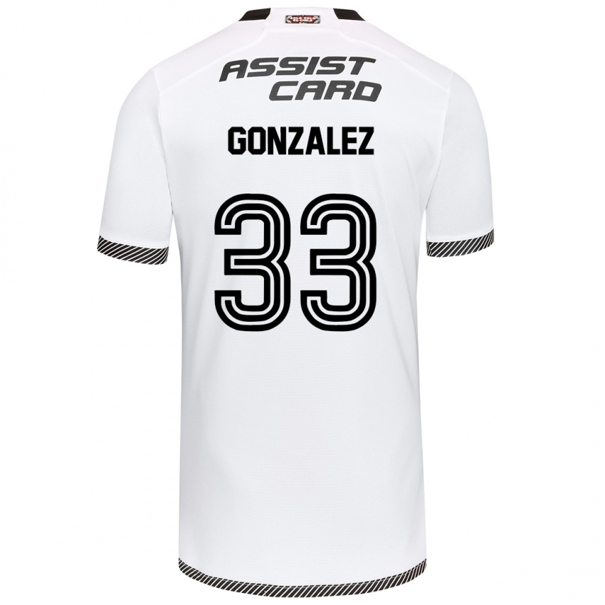 Børn Ramiro González #33 Hvid Sort Hjemmebane Spillertrøjer 2024/25 Trøje T-Shirt