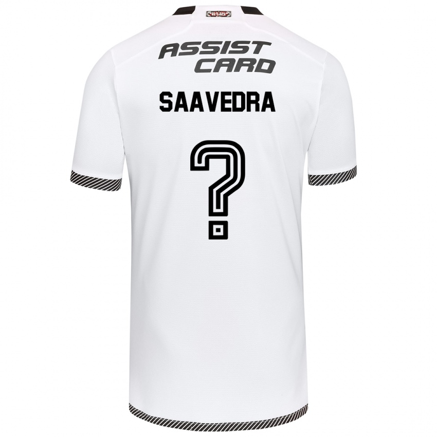 Børn Danilo Saavedra #0 Hvid Sort Hjemmebane Spillertrøjer 2024/25 Trøje T-Shirt