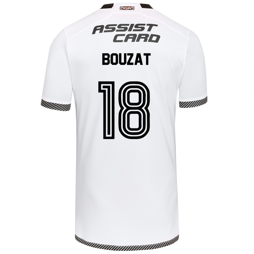 Børn Agustín Bouzat #18 Hvid Sort Hjemmebane Spillertrøjer 2024/25 Trøje T-Shirt