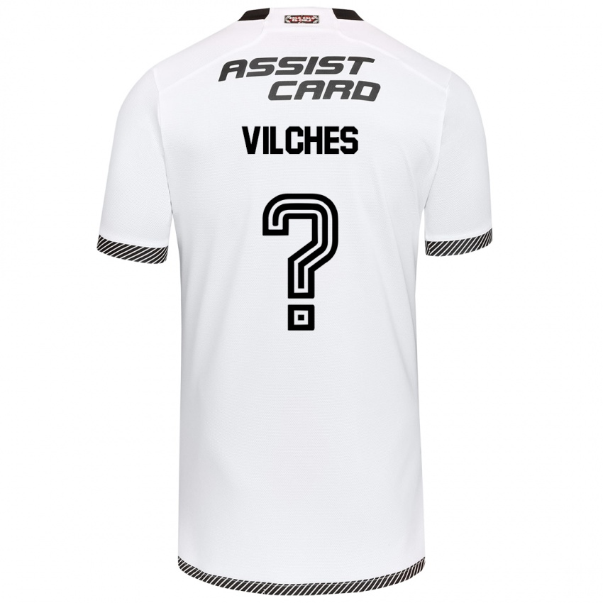 Børn Patricio Vilches #0 Hvid Sort Hjemmebane Spillertrøjer 2024/25 Trøje T-Shirt