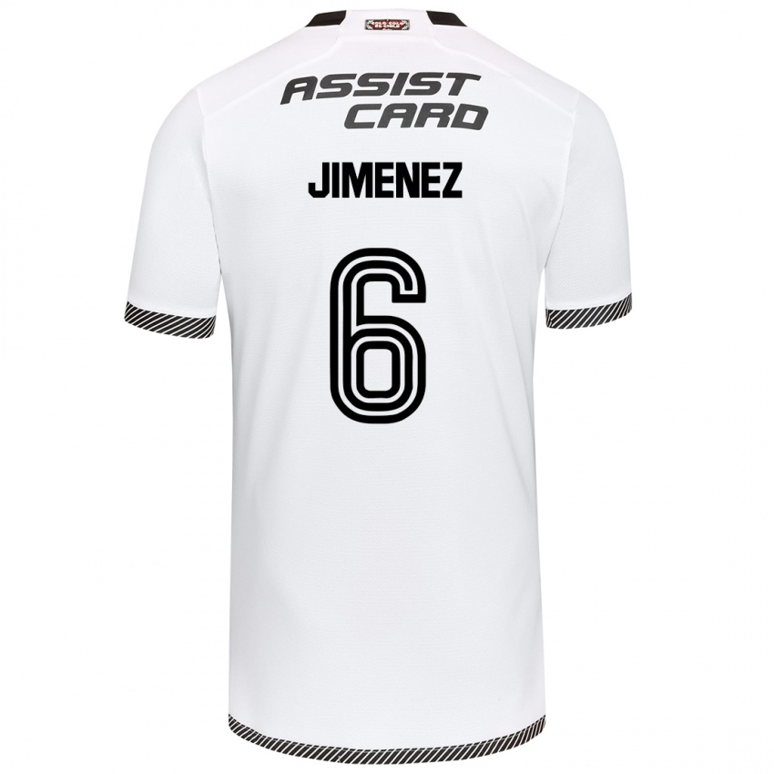 Børn Yastin Jiménez #6 Hvid Sort Hjemmebane Spillertrøjer 2024/25 Trøje T-Shirt