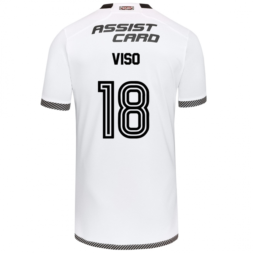 Børn Ysaura Viso #18 Hvid Sort Hjemmebane Spillertrøjer 2024/25 Trøje T-Shirt