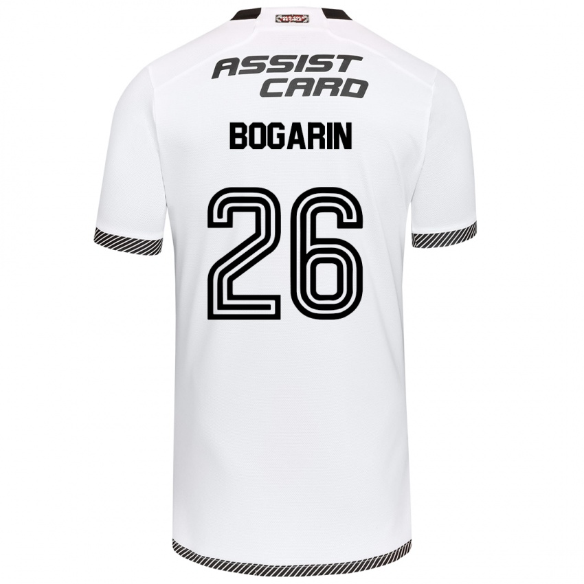 Børn Dahiana Bogarín #26 Hvid Sort Hjemmebane Spillertrøjer 2024/25 Trøje T-Shirt