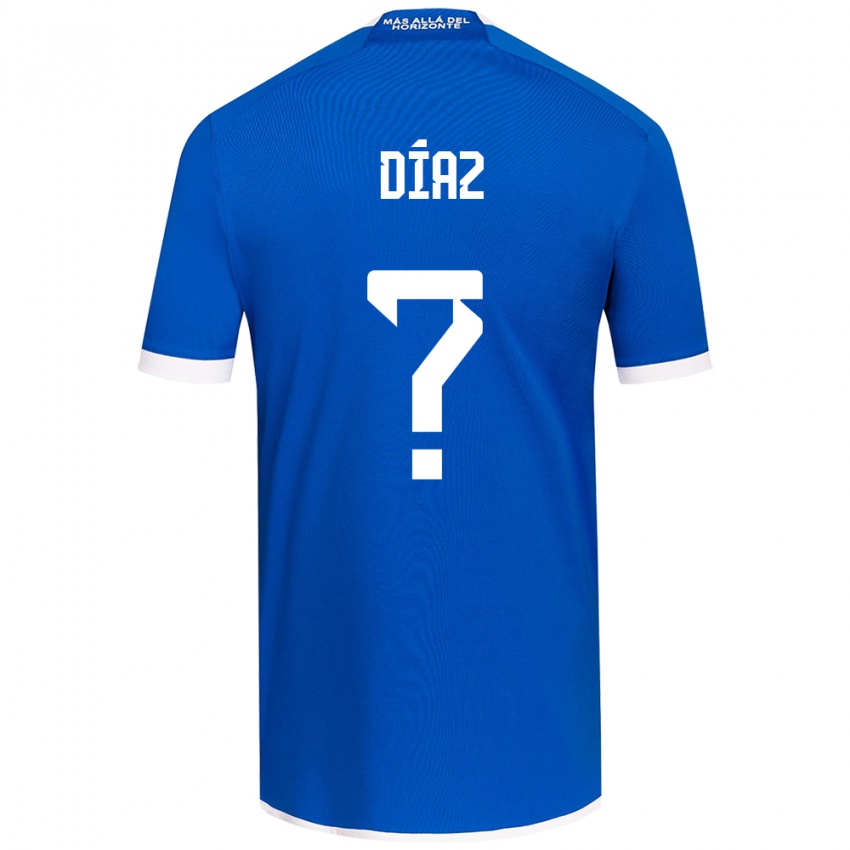 Børn Antonio Díaz #0 Blå Hvid Hjemmebane Spillertrøjer 2024/25 Trøje T-Shirt