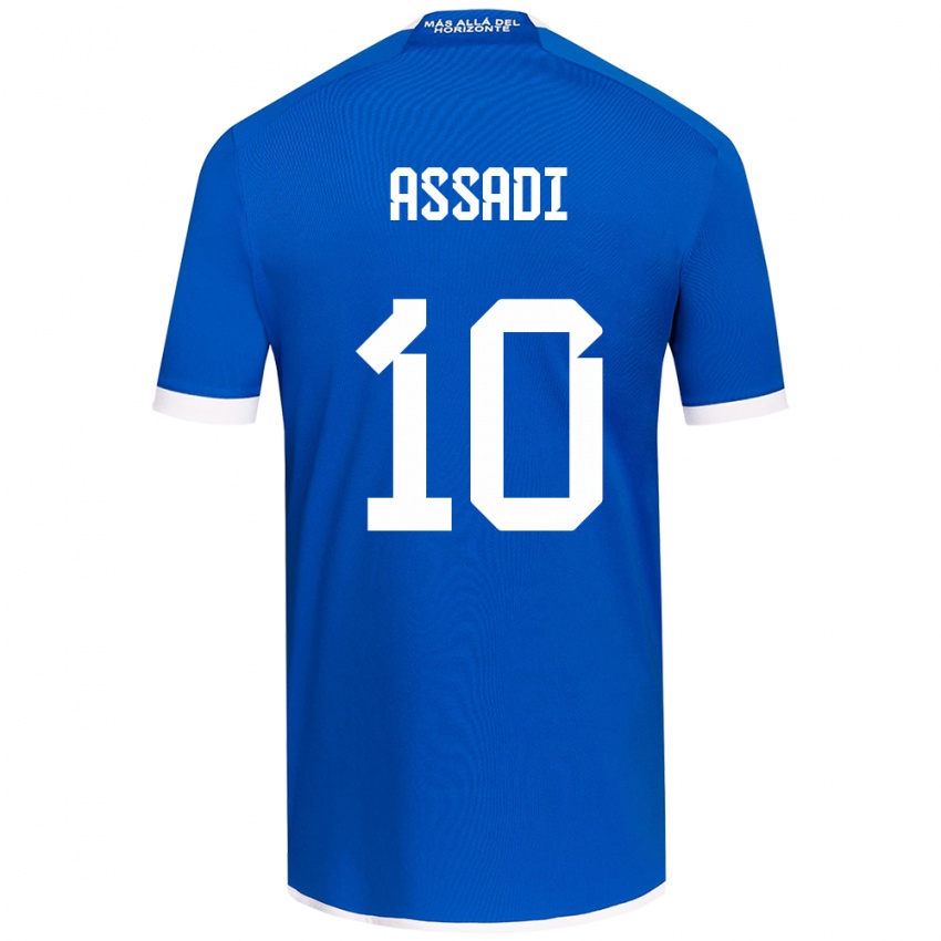 Børn Lucas Assadi #10 Blå Hvid Hjemmebane Spillertrøjer 2024/25 Trøje T-Shirt