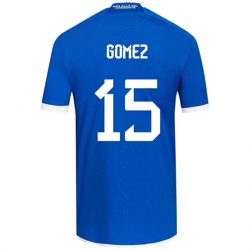 Børn Juan Pablo Gómez #15 Blå Hvid Hjemmebane Spillertrøjer 2024/25 Trøje T-Shirt