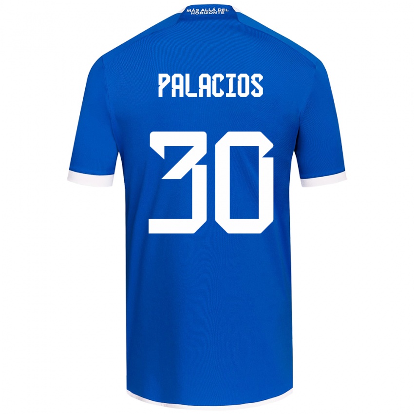 Børn Cristian Palacios #30 Blå Hvid Hjemmebane Spillertrøjer 2024/25 Trøje T-Shirt