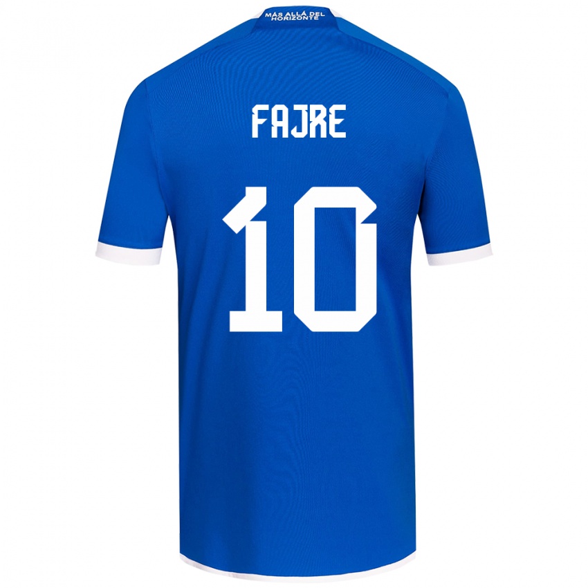 Børn Nicole Fajre #10 Blå Hvid Hjemmebane Spillertrøjer 2024/25 Trøje T-Shirt