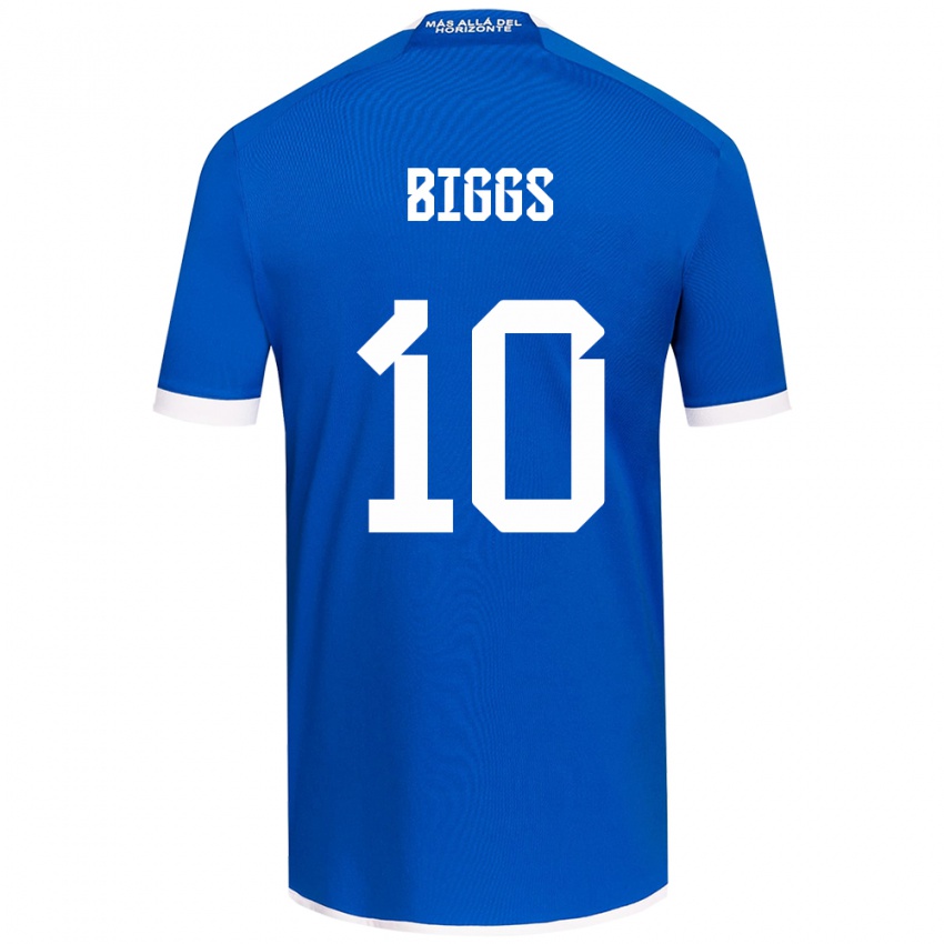 Børn Nicole Denise Fajre Biggs #10 Blå Hvid Hjemmebane Spillertrøjer 2024/25 Trøje T-Shirt