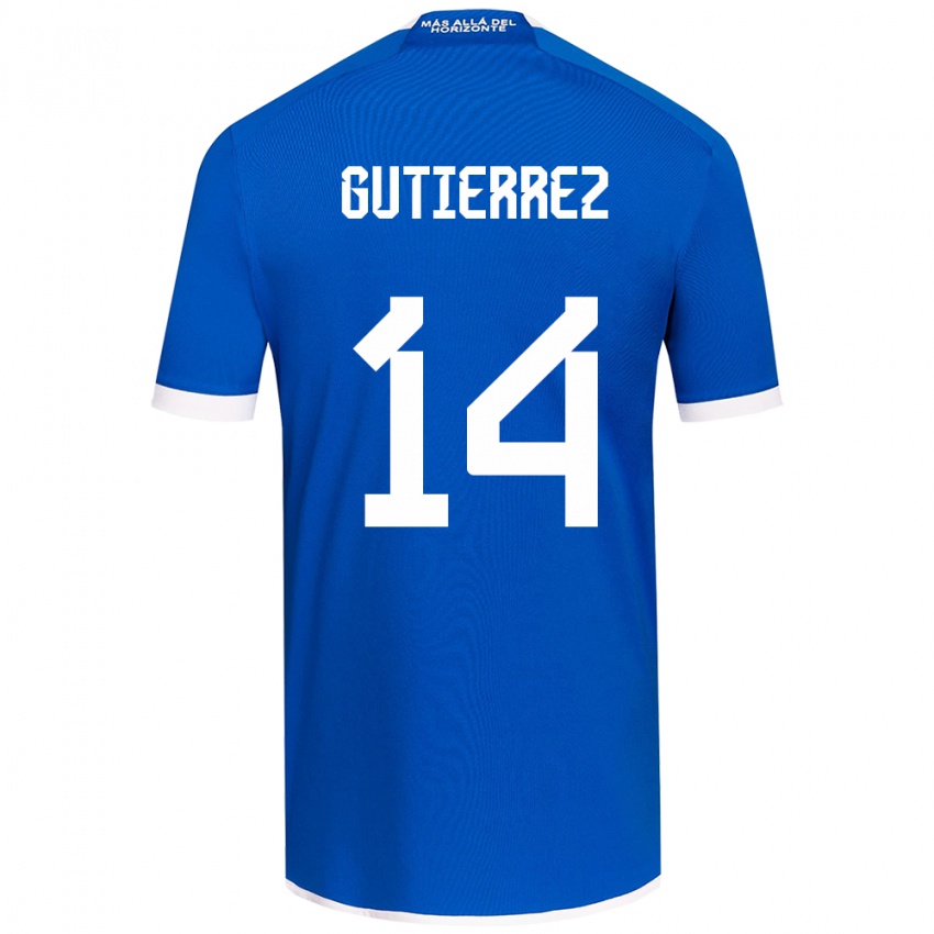 Børn Ana Gutiérrez #14 Blå Hvid Hjemmebane Spillertrøjer 2024/25 Trøje T-Shirt