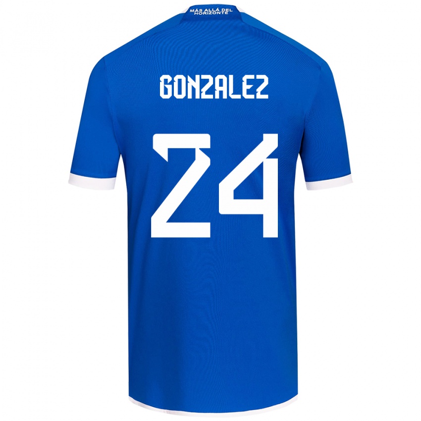 Børn Emma González #24 Blå Hvid Hjemmebane Spillertrøjer 2024/25 Trøje T-Shirt