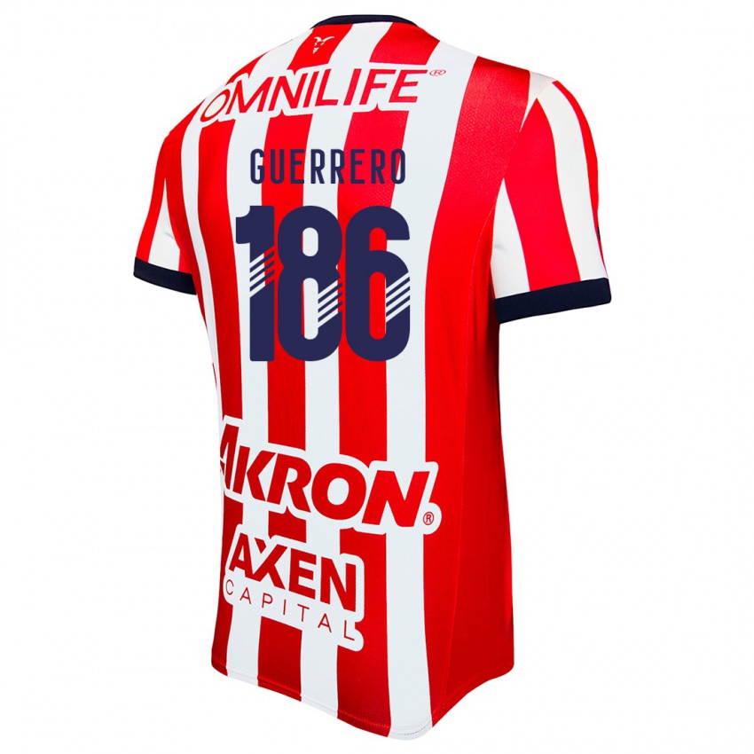 Børn Javier Guerrero #186 Rød Hvid Blå Hjemmebane Spillertrøjer 2024/25 Trøje T-Shirt