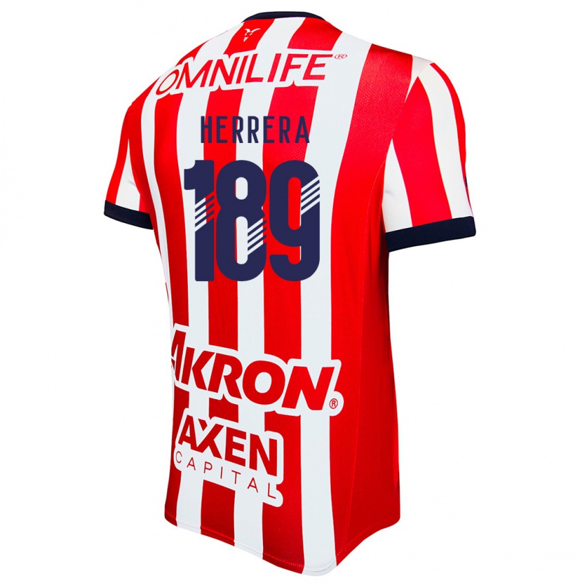 Børn Antonio Herrera #189 Rød Hvid Blå Hjemmebane Spillertrøjer 2024/25 Trøje T-Shirt