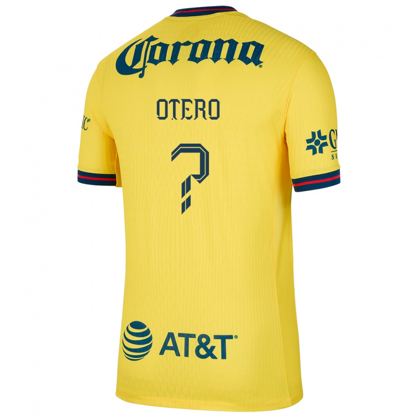 Børn Juan Otero #0 Gul Blå Hjemmebane Spillertrøjer 2024/25 Trøje T-Shirt