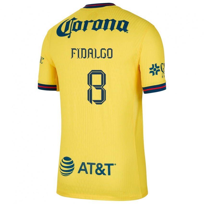 Børn Alvaro Fidalgo #8 Gul Blå Hjemmebane Spillertrøjer 2024/25 Trøje T-Shirt