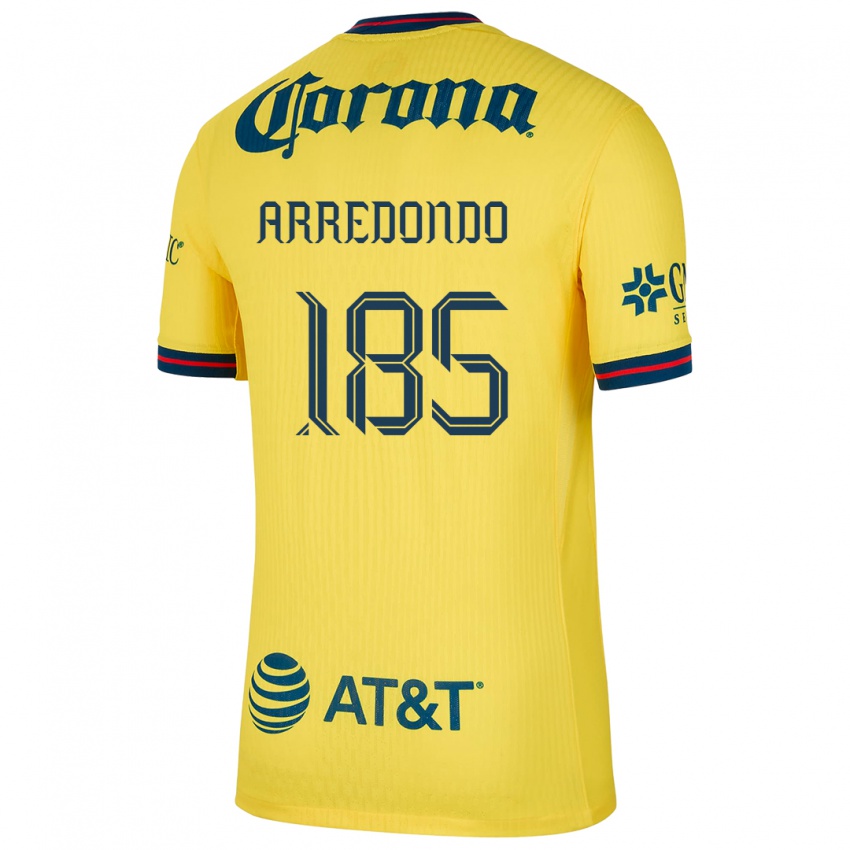 Børn Aarón Arredondo #185 Gul Blå Hjemmebane Spillertrøjer 2024/25 Trøje T-Shirt