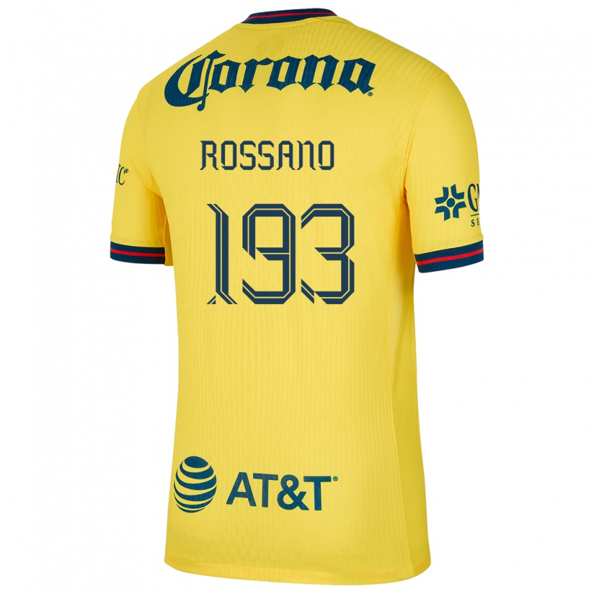 Børn Franco Rossano #193 Gul Blå Hjemmebane Spillertrøjer 2024/25 Trøje T-Shirt