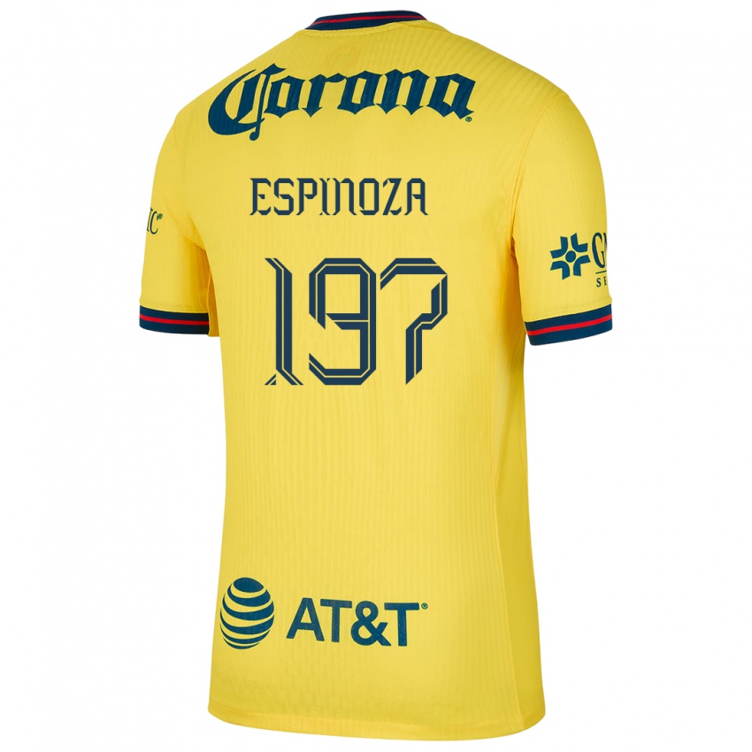 Børn Dagoberto Espinoza #197 Gul Blå Hjemmebane Spillertrøjer 2024/25 Trøje T-Shirt