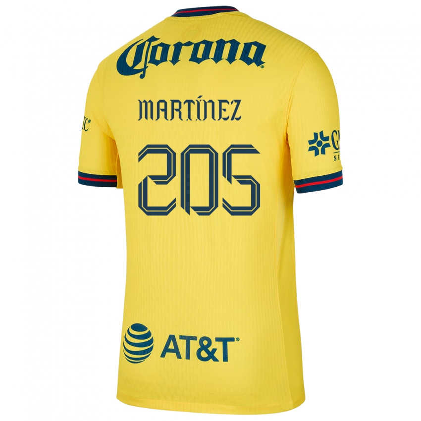 Børn Sebastián Martínez #205 Gul Blå Hjemmebane Spillertrøjer 2024/25 Trøje T-Shirt