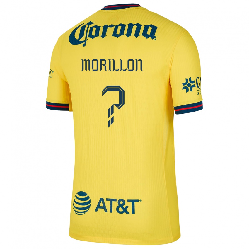 Børn José Morillon #0 Gul Blå Hjemmebane Spillertrøjer 2024/25 Trøje T-Shirt