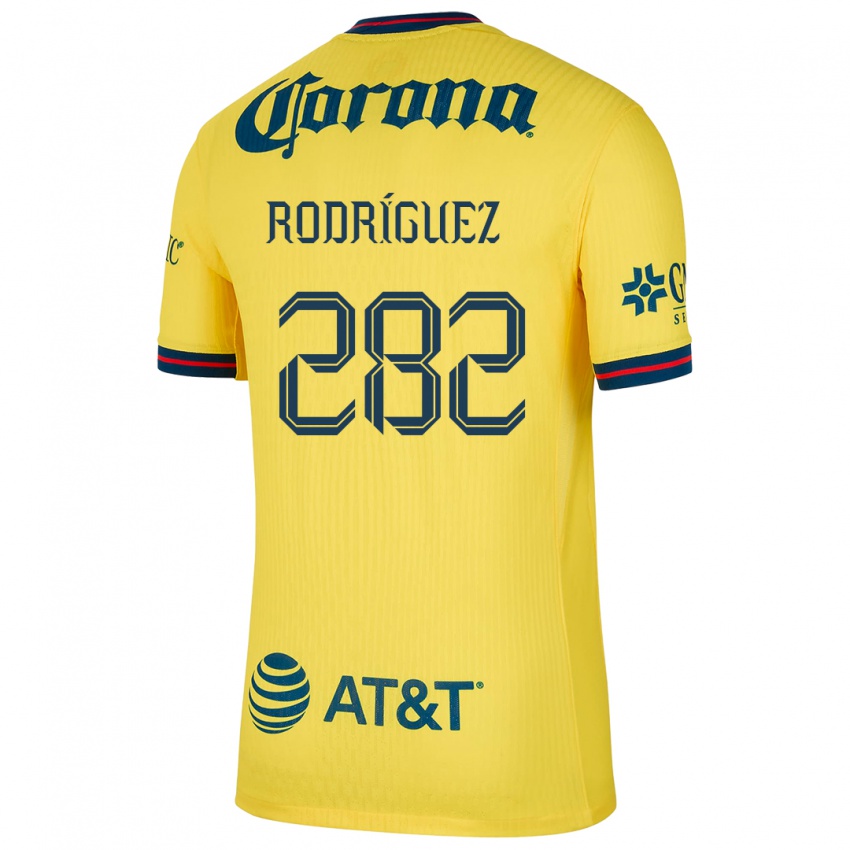 Børn Francisco Rodríguez #282 Gul Blå Hjemmebane Spillertrøjer 2024/25 Trøje T-Shirt