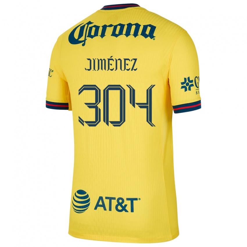 Børn Derek Jiménez #304 Gul Blå Hjemmebane Spillertrøjer 2024/25 Trøje T-Shirt